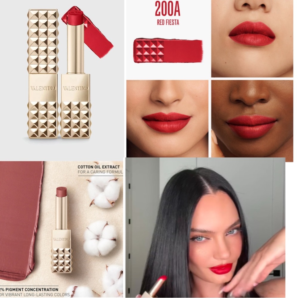 Valentino Spike Valentino Buttery Matte Lipstick in Stunning 200A - Red Fiesta